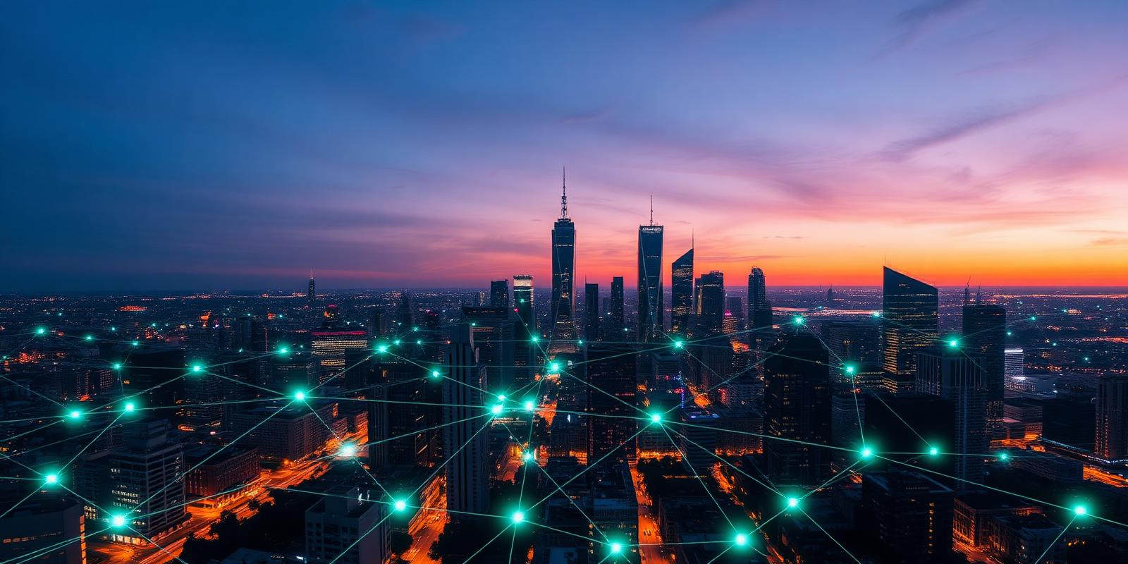 Network connected city